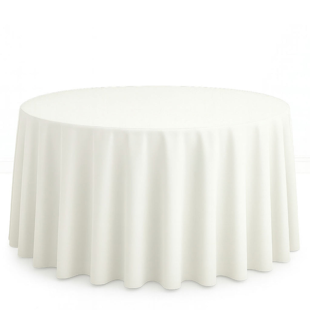 Scuba Polyester Round Tablecloth 120" - By TCF Linens
