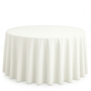 Scuba Polyester Round Tablecloth 120" - By TCF Linens