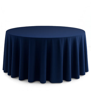 Scuba Polyester Round Tablecloth 120" - By TCF Linens