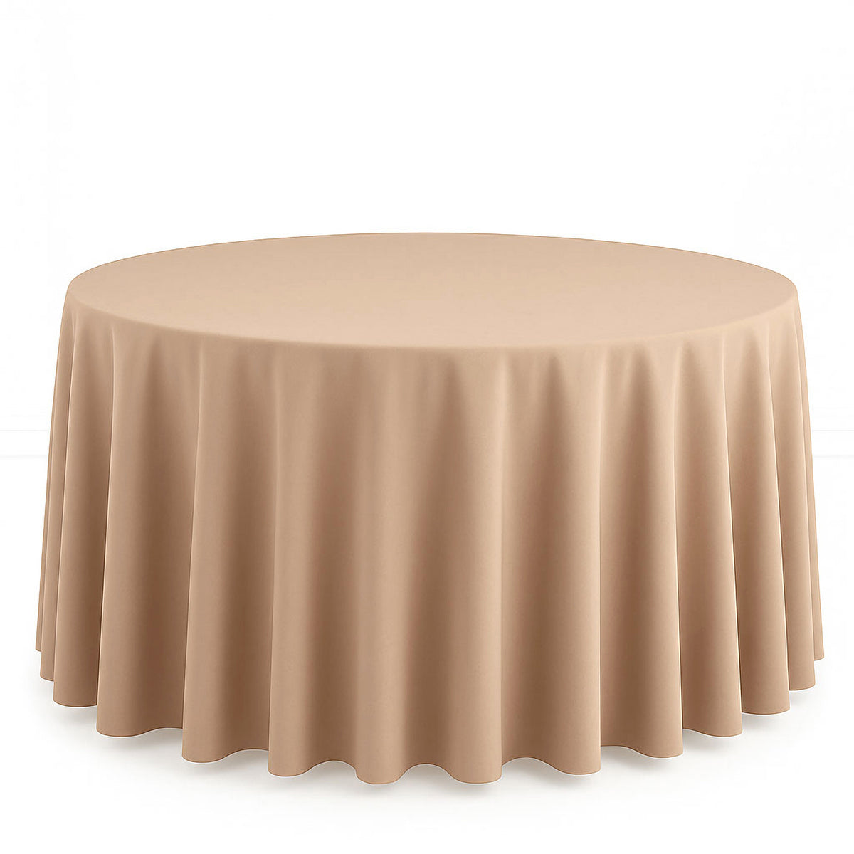 Scuba Polyester Round Tablecloth 120" - By TCF Linens