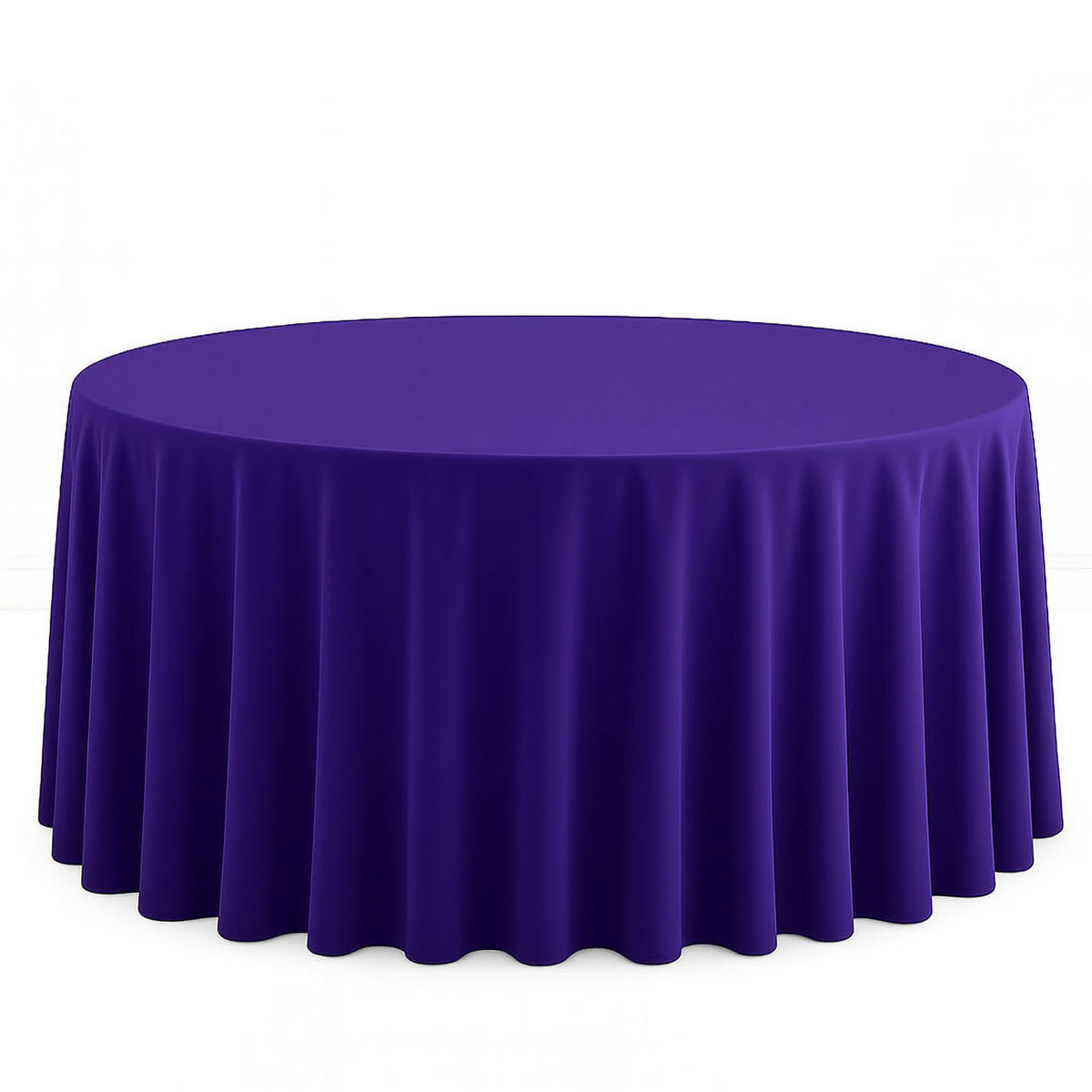 Scuba Polyester Round Tablecloth 120" - By TCF Linens