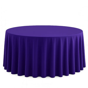 Scuba Polyester Round Tablecloth 120" - By TCF Linens