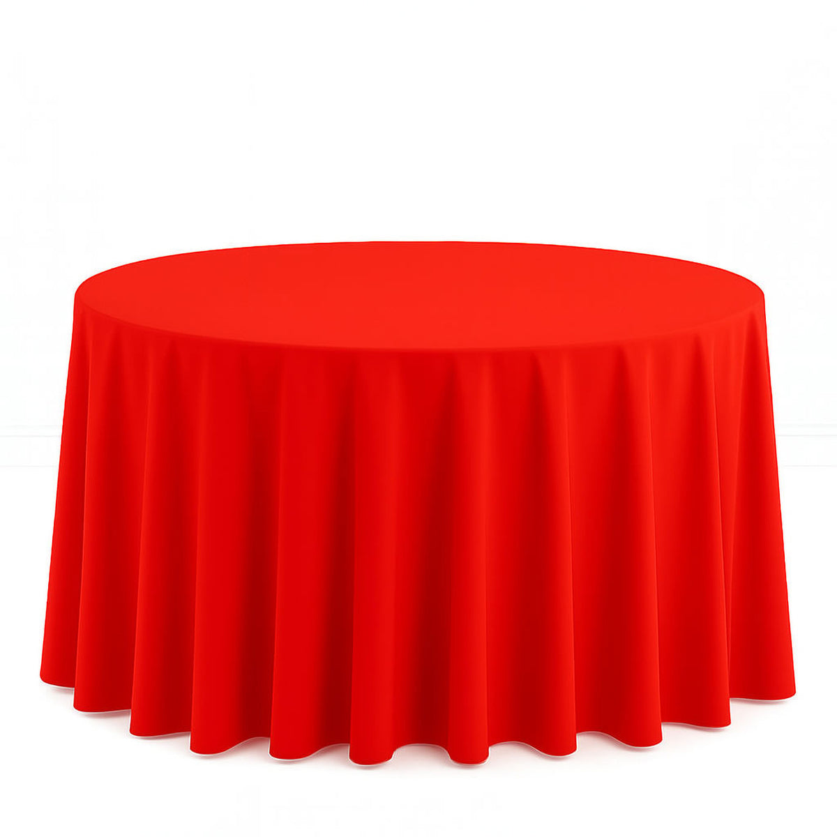 Scuba Polyester Round Tablecloth 120" - By TCF Linens