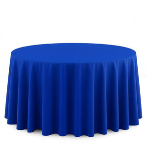 Scuba Polyester Round Tablecloth 120" - By TCF Linens