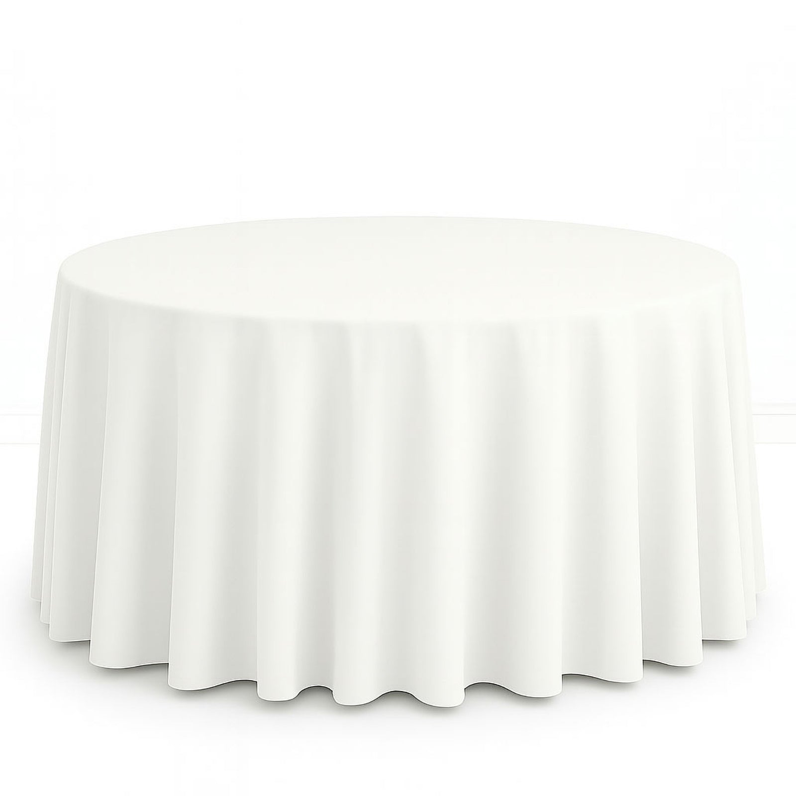 Scuba Polyester Round Tablecloth 120" - By TCF Linens