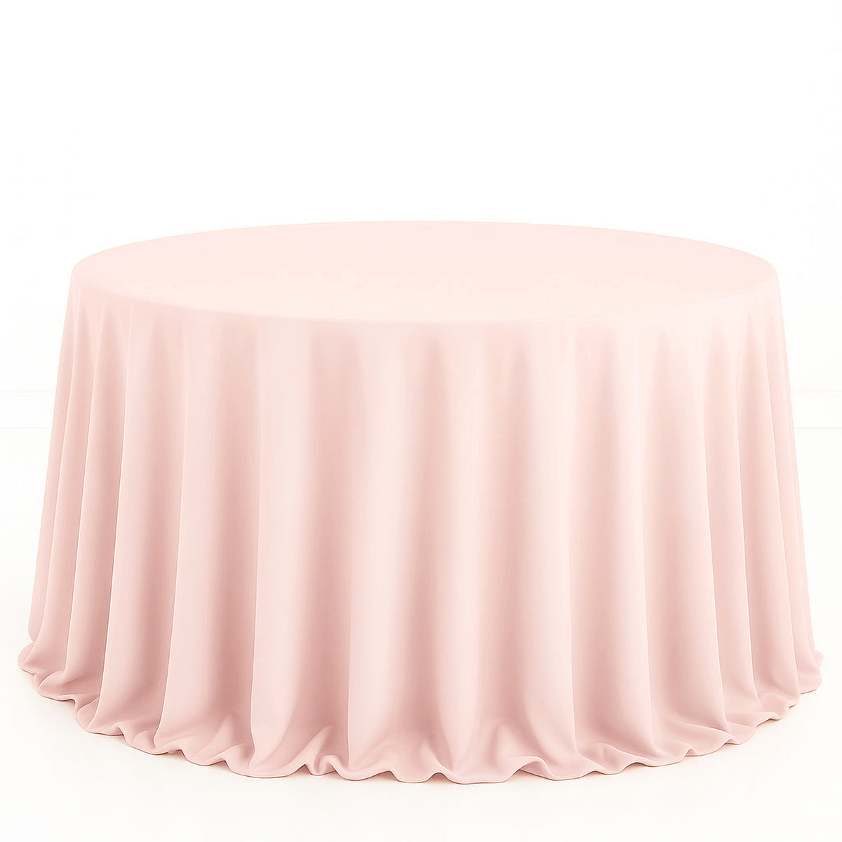 Scuba Polyester Round Tablecloth 132" - By TCF Linens