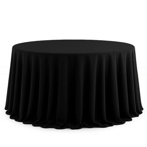 Scuba Polyester Round Tablecloth 132" - By TCF Linens