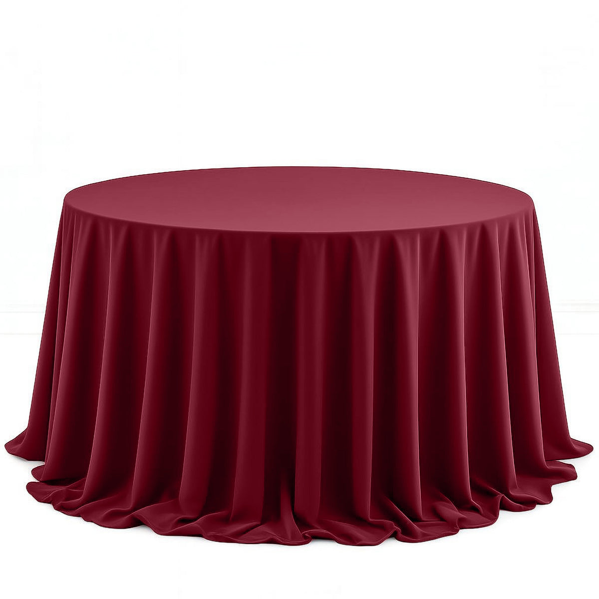 Scuba Polyester Round Tablecloth 132" - By TCF Linens