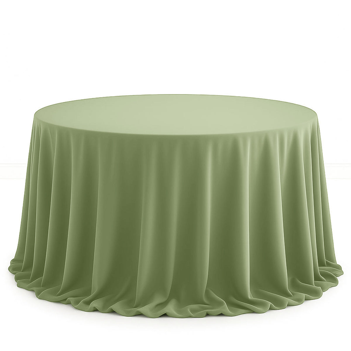 Scuba Polyester Round Tablecloth 132" - By TCF Linens