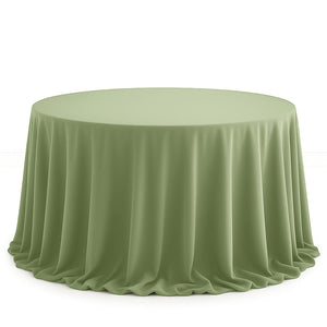 Scuba Polyester Round Tablecloth 132" - By TCF Linens