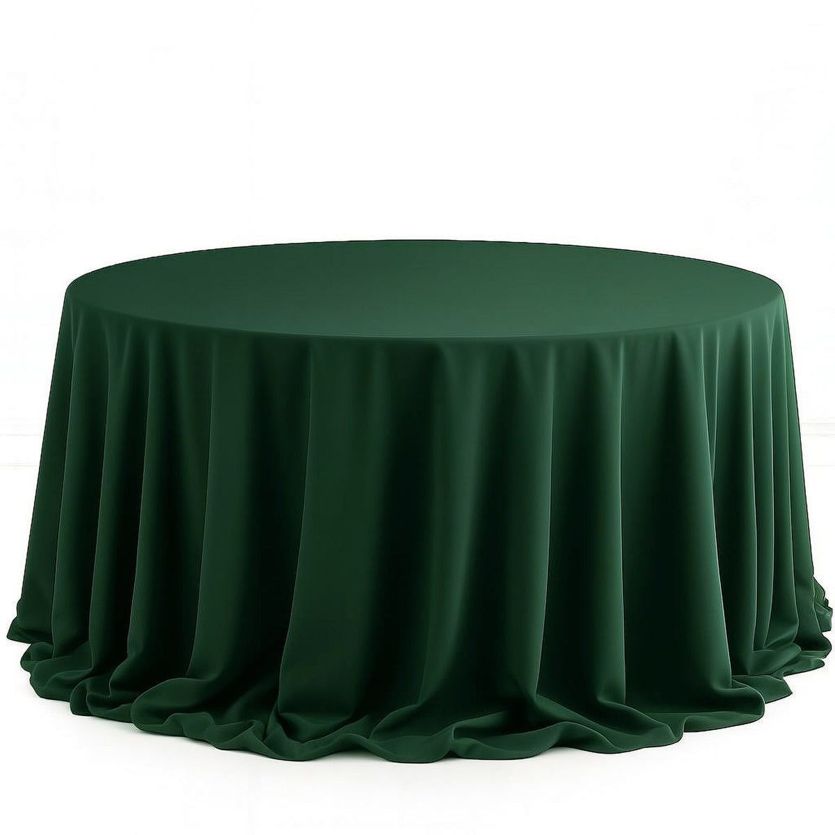 Scuba Polyester Round Tablecloth 132" - By TCF Linens