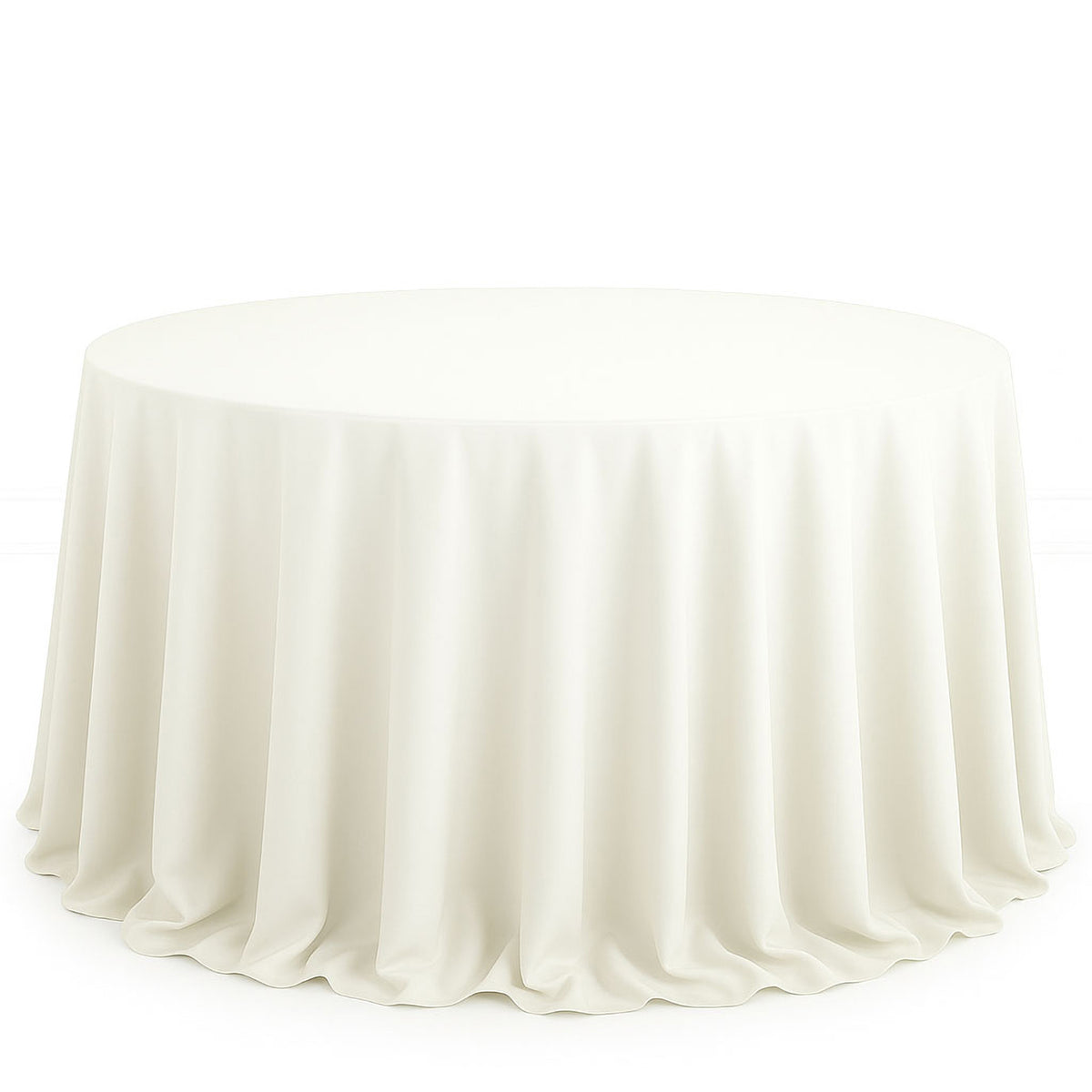 Scuba Polyester Round Tablecloth 132" - By TCF Linens