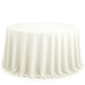 Scuba Polyester Round Tablecloth 132" - By TCF Linens