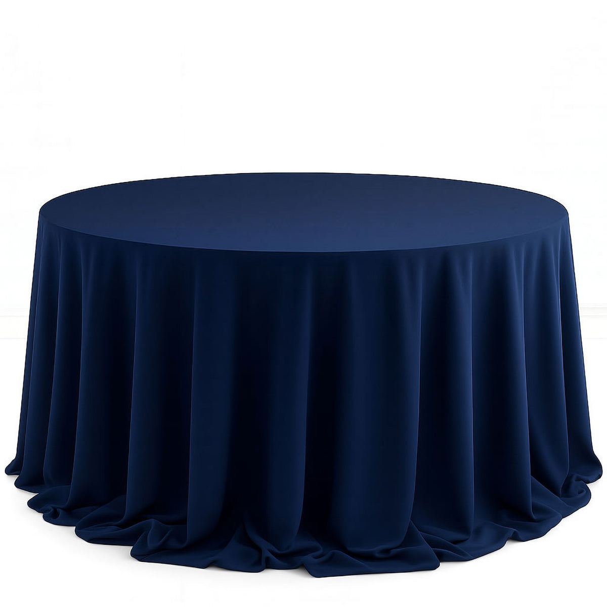 Scuba Polyester Round Tablecloth 132" - By TCF Linens