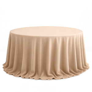 Scuba Polyester Round Tablecloth 132" - By TCF Linens