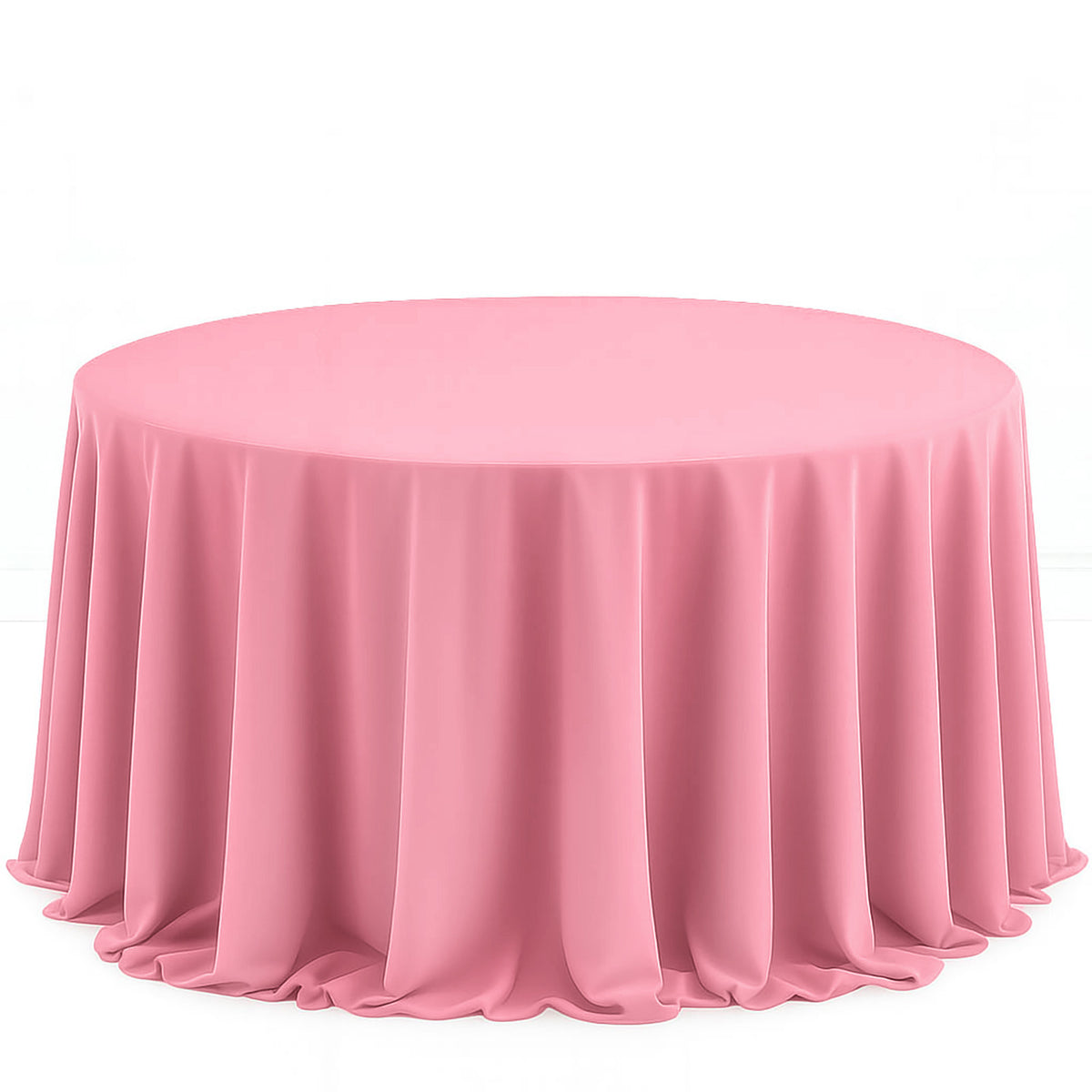 Scuba Polyester Round Tablecloth 132" - By TCF Linens