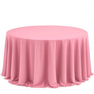 Scuba Polyester Round Tablecloth 132" - By TCF Linens
