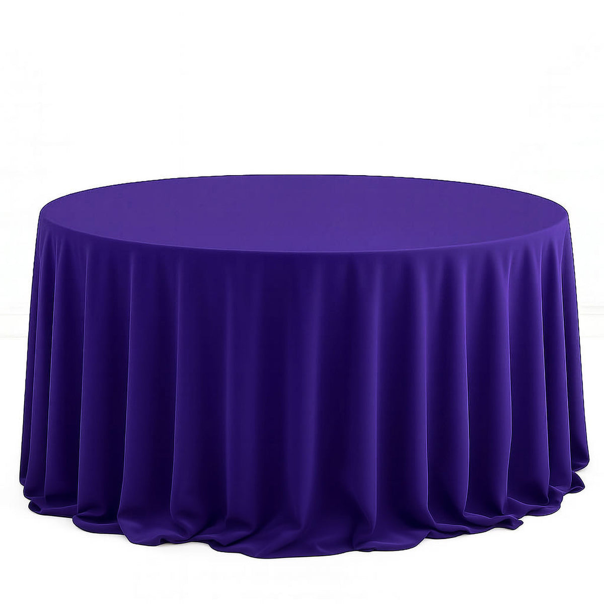 Scuba Polyester Round Tablecloth 132" - By TCF Linens