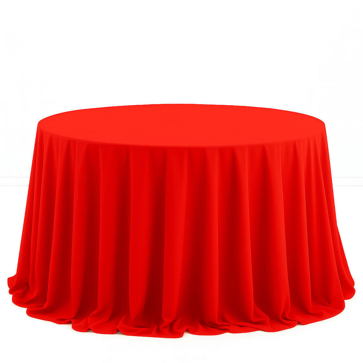 Scuba Polyester Round Tablecloth 132" - By TCF Linens