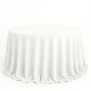 Scuba Polyester Round Tablecloth 132" - By TCF Linens