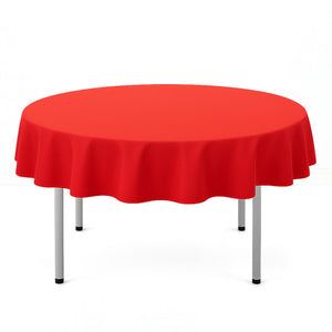 Scuba Polyester Round Tablecloth 70"- By TCF Linens