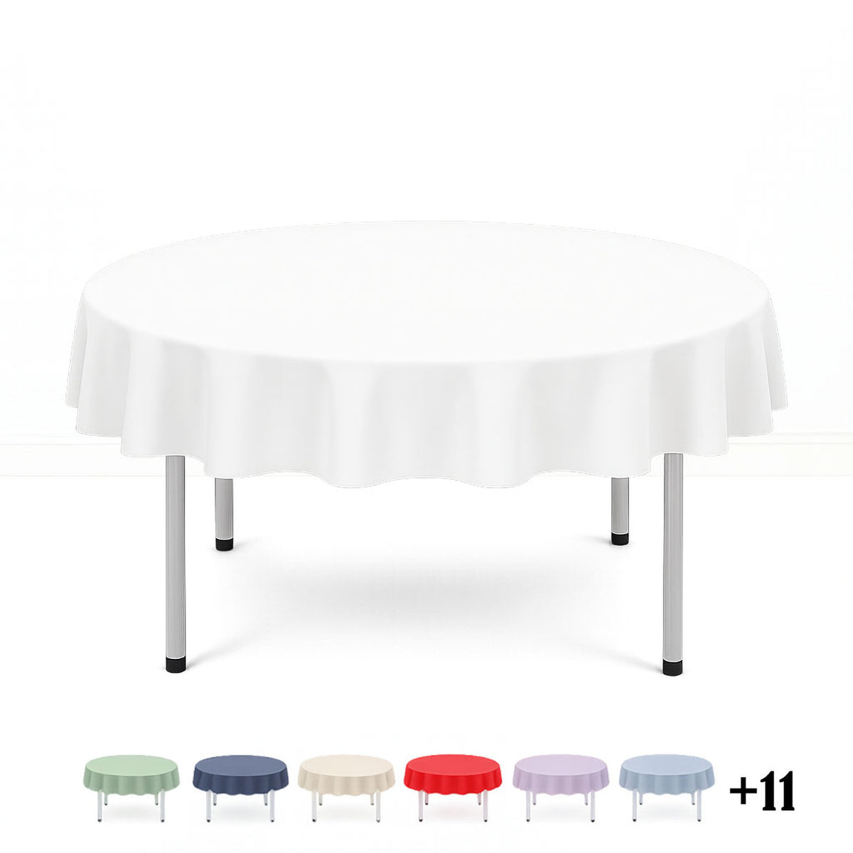 Scuba Polyester Round Tablecloth 70"- By TCF Linens