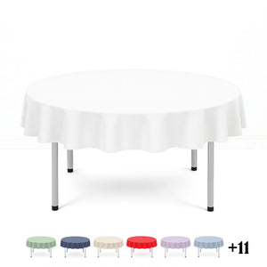 Scuba Polyester Round Tablecloth 70"- By TCF Linens