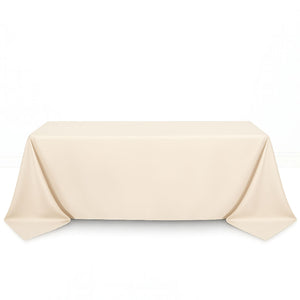 Scuba Polyester Rectangular Tablecloth 90"x132" - By TCF Linens