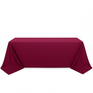 Scuba Polyester Rectangular Tablecloth 90"x132" - By TCF Linens