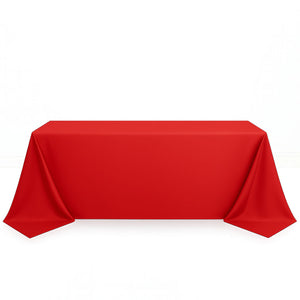 Scuba Polyester Rectangular Tablecloth 90"x132" - By TCF Linens