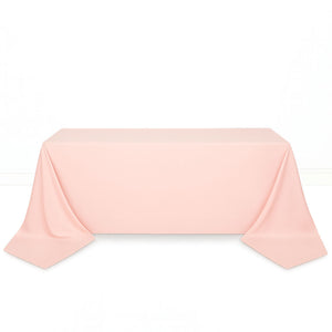 Scuba Polyester Rectangular Tablecloth 90"x156" - By TCF Linens