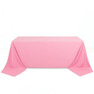 Scuba Polyester Rectangular Tablecloth 90"x156" - By TCF Linens