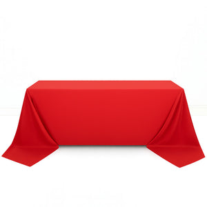 Scuba Polyester Rectangular Tablecloth 90"x156" - By TCF Linens