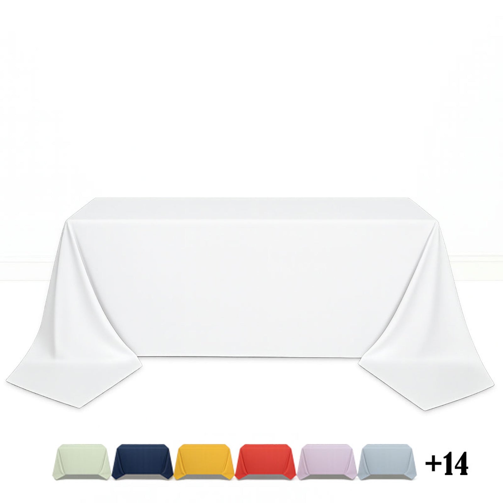 Scuba Polyester Rectangular Tablecloth 90"x156" - By TCF Linens