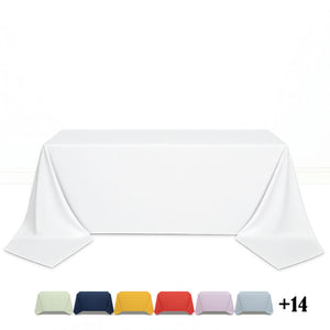 Scuba Polyester Rectangular Tablecloth 90"x156" - By TCF Linens