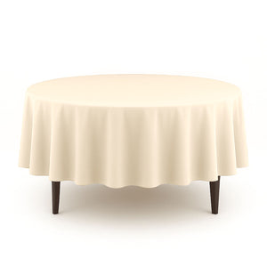 Scuba Polyester Round Tablecloth 90" - By TCF Linens