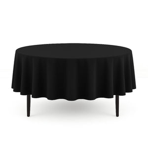 Scuba Polyester Round Tablecloth 90" - By TCF Linens