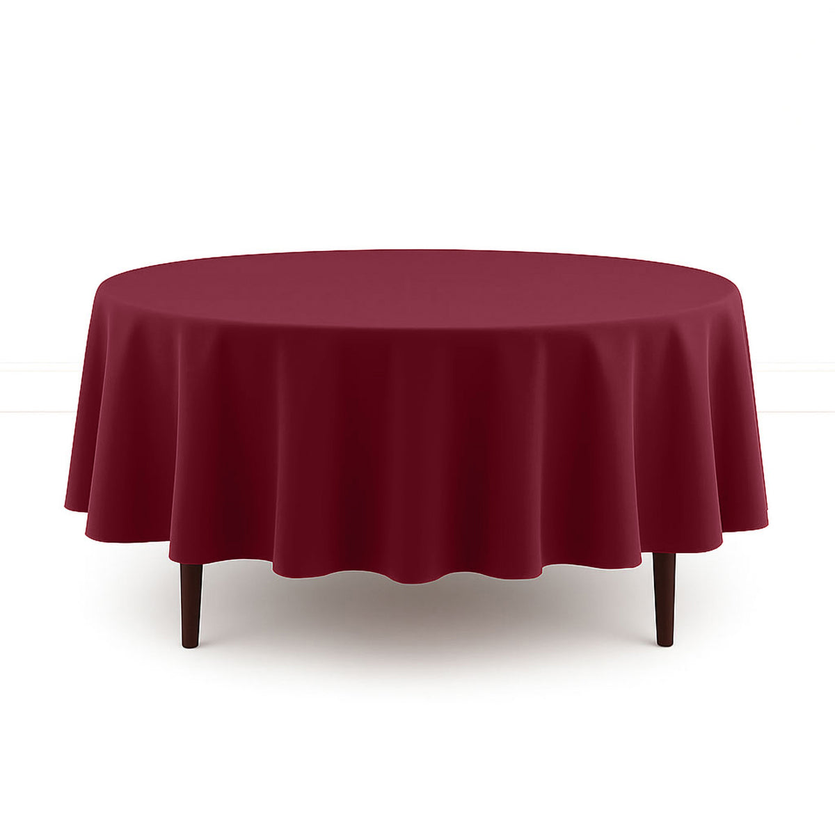 Scuba Polyester Round Tablecloth 90" - By TCF Linens