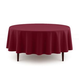 Scuba Polyester Round Tablecloth 90" - By TCF Linens