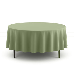 Scuba Polyester Round Tablecloth 90" - By TCF Linens