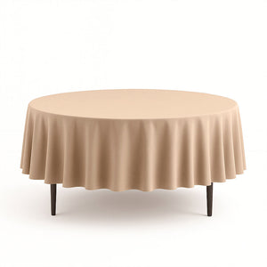 Scuba Polyester Round Tablecloth 90" - By TCF Linens