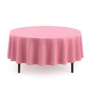Scuba Polyester Round Tablecloth 90" - By TCF Linens