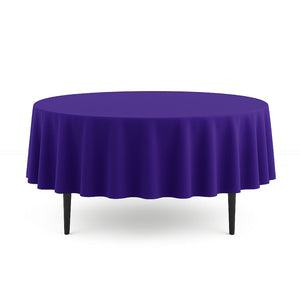 Scuba Polyester Round Tablecloth 90" - By TCF Linens