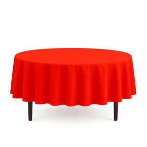 Scuba Polyester Round Tablecloth 90" - By TCF Linens