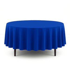 Scuba Polyester Round Tablecloth 90" - By TCF Linens