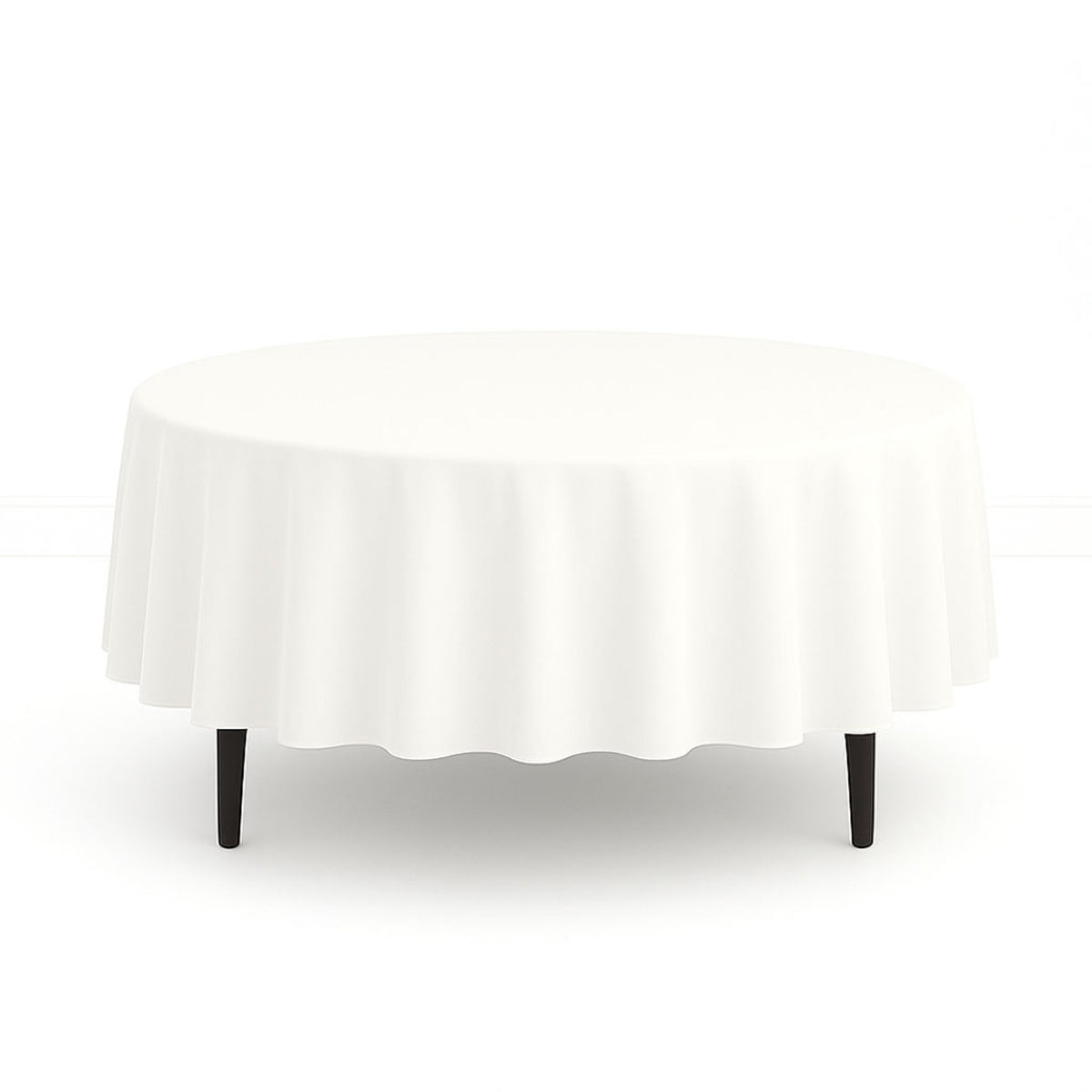 Scuba Polyester Round Tablecloth 90" - By TCF Linens