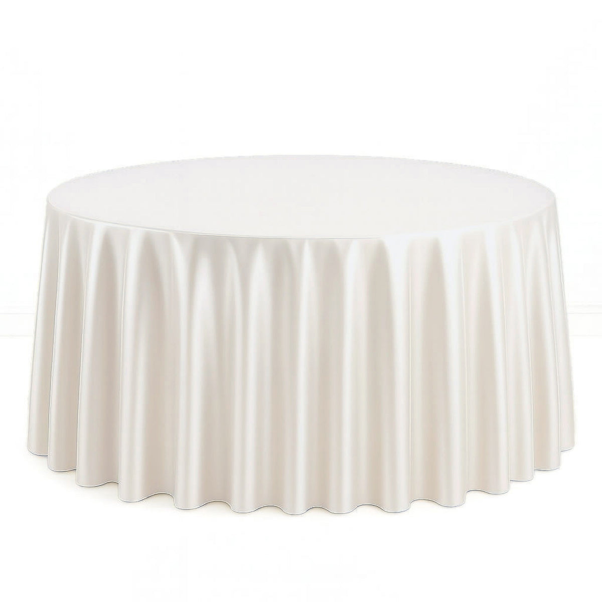 Scuba Polyester Round Tablecloth 120" - By TCF Linens