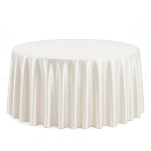 Scuba Polyester Round Tablecloth 120" - By TCF Linens