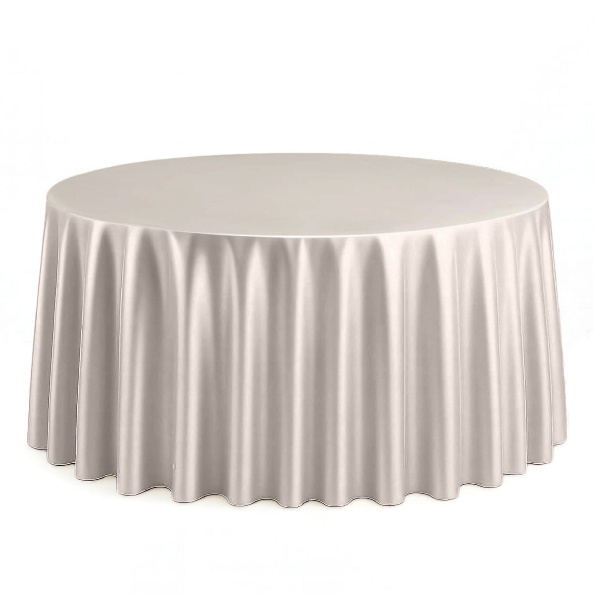 Scuba Polyester Round Tablecloth 120" - By TCF Linens