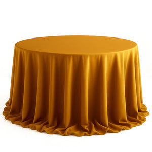 Scuba Polyester Round Tablecloth 132" - By TCF Linens